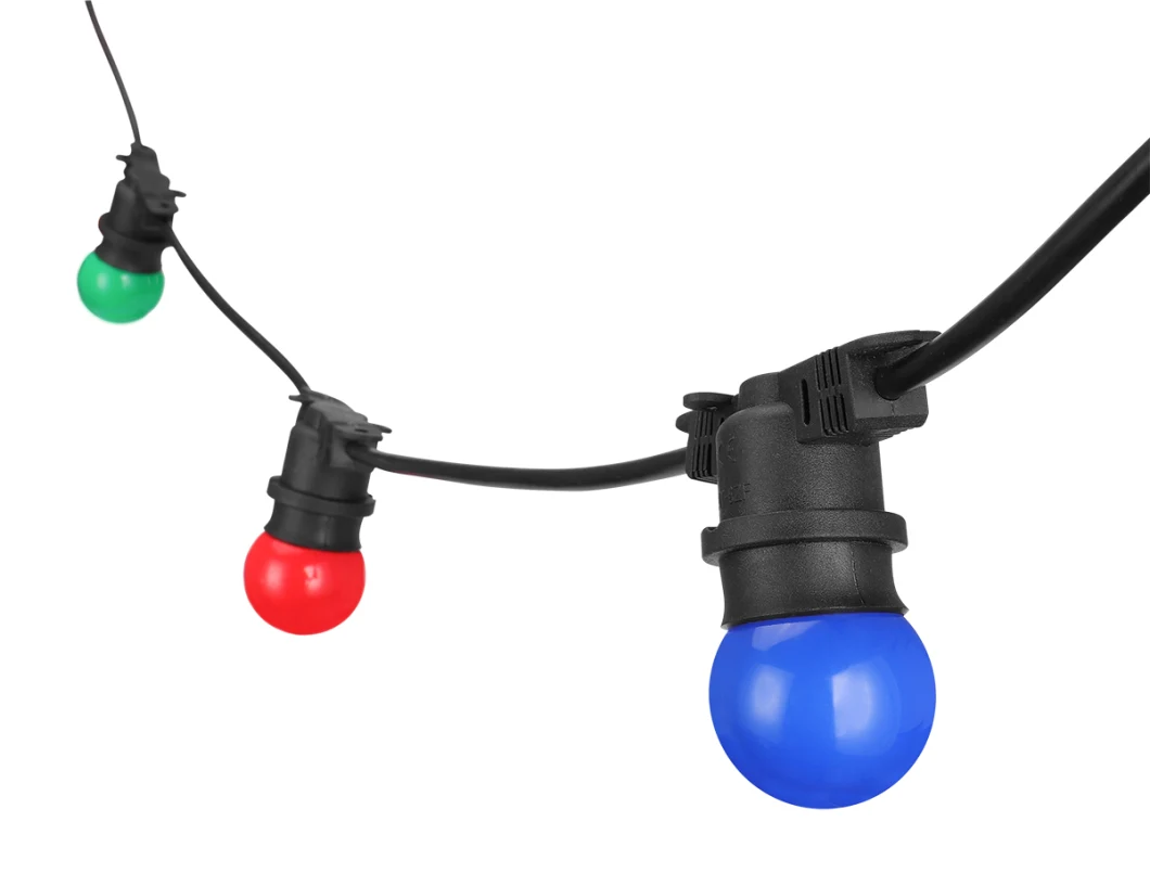 Popular 32.8FT G45 Color Bulb Garden Holiday Hanging String Lights for Decoration