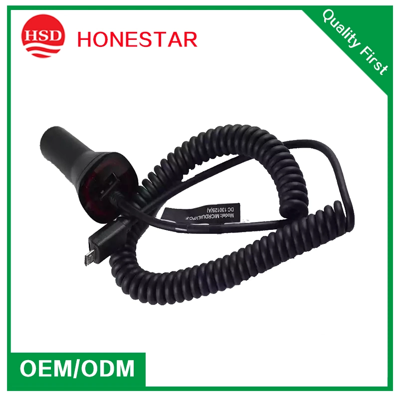 2016 The Latest Micro USB Car Charger Cable with Sensor Lamp for Mobile