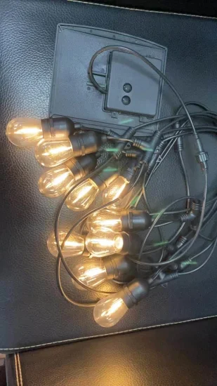 Nouvelles lumières de jardin étanches solaires extérieures décoration Vintage Edison ampoules guirlandes lumineuses