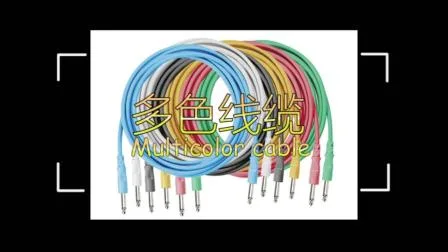 Câble de contrôle AV flexible en fil de PVC électrique avec connecteur audio stéréo 3,5 à prise 2X6.35 (FAC20)