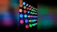 Ampoule LED colorée 1W 2W 3W G45, lumière de Noël de vacances