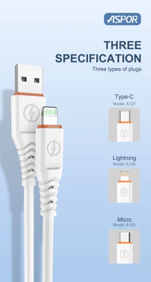 Câble de données de charge rapide 6A pour câble de chargeur de téléphone Lightning Cable pour iPad iPod USB Lightning Câble de chargeur de voiture de charge rapide Fourniture d'usine