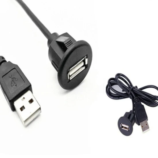 Système de câblage universel câble d'extension USB avec boucle pour tableau de bord de moto de bateau de camion de voiture